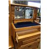 Image 2 : ARBECK OAK 5 DRAWER HIGHBOY DRESSER