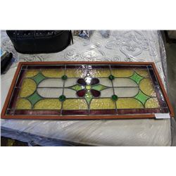 MULTI COLORED STAINED GLASS WINDOW
