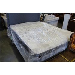 QUEENSIZE SEALY EURO TOP MEDIUM FIRM MATTRESS, $1699 RETAIL, FLOOR MODEL