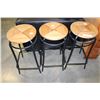 Image 1 : 3 IKEA AGNE STOOLS