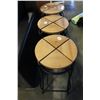 Image 2 : 3 IKEA AGNE STOOLS