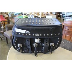 BOSS BAGS STUDDED LEATHER SADDLE BAG