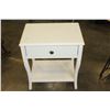 Image 1 : WHITE 1-DRAWER ENDTABLE