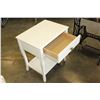 Image 2 : WHITE 1-DRAWER ENDTABLE