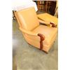 Image 2 : WOOD FRAMED STUDDED LEATHER ROCKER