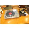 Image 1 : SANYO AUTO RETURN RECORD PLAYER AND REPRODUCTION ROTARY PHONE