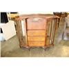 Image 1 : WALNUT DROP-FRONT DESK WITH DISPLAY