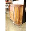 Image 2 : WALNUT DROP-FRONT DESK WITH DISPLAY
