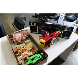 SONY PORTABLE STEREO AND COLLECTIBLE TOYS