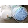 Image 2 : TWO LARGE ROLLS OF FABRIC AND CLOTHING DISLAY MANNEQUIN