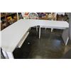 Image 1 : 3 PIECE WHITE CORNER DESK