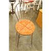 Image 1 : WROUGHT IRON SWIVEL BAR STOOL