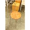 Image 2 : WROUGHT IRON SWIVEL BAR STOOL