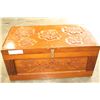 Image 1 : CEDAR CARVED BLANKET BOX