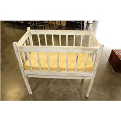 SMALL PAINTED CRIB