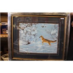 TEMPTATION-FOX AND CHICKADEES BY GLENN OLSON #24571