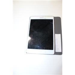 SAMSUNG T350 TABLET, WHITE W/CASE
