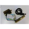 Image 1 : BIKE LOCK,PUMP,SPARE TIRE AND GOLD FLASK