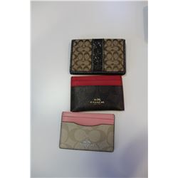 THREE COACH ID WALLETS