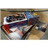 Image 2 : LOT OF RACE CAR SIGNS AND DIE CAST HELMET