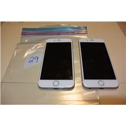 2 APPLE IPHONE 6, ROSE GOLD, FIDO SIMS