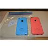 Image 2 : 2 APPLE IPHONE 5C, BLUE AND PINK, CHATR, METEOR SIMS