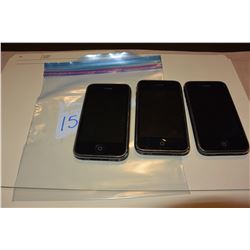 3 APPLE IPHONE 3G AND 3GS, 8GB, 16GB ROGERS/AT&T