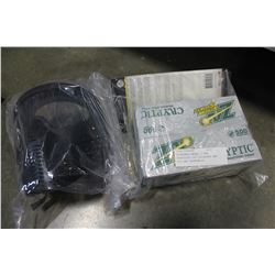 PAINTBALL MASK, 2 NEW PREFILLED CO2 CYLINDERS AND 500 ZAP PAINTBALLS