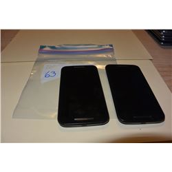 2 MOTOROLA MOTO G3, BELL, FIDO SIMS