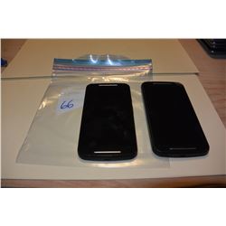 2 MOTOROLA MOTO G, UNKNOWN SIMS