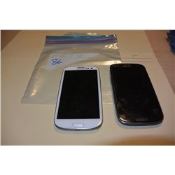 2 SAMSUNG GALAXY S3, UNKNOWN SIMS