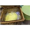 Image 2 : PICNIC BASKET W/ PLATES AND CUPS, HAT BOX AND KID CAMP CHAIRS