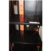 Image 2 : BLACK METAL 5 TIER SHELF AND RED WALL SHELF