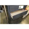 Image 2 : NEW HOME ELEGANCE 5-DRAWER GREY CHEST OF DRAWERS FREIGHT DAMAGE TO RIGHT CORNER RETAIL $279
