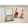Image 1 : TWO CERAMIC FIGURES AND PLATE
