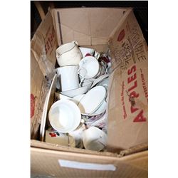 BOX OF MISC CHINA