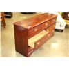 Image 2 : MAHOGANY FINISH 7 DRAWER DRESSER