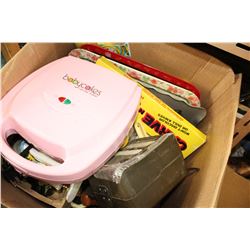 LARGE BOX OF ESTATE GOODS AND BIONAIRE AIR CLEANER