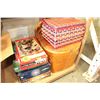 Image 1 : BOARD GAMES, PICNIC BASKET AND SEWING CASE