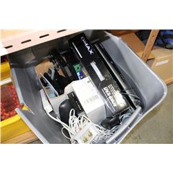 LARGE TOTE OF ELECTRONICS