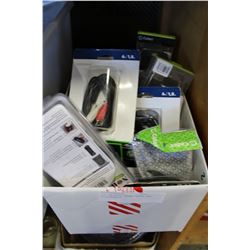 TOTE OF SPORTS CARDS AND ITEMS