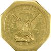 Image 1 : 1851 Augustus Humbert $50. Kagin-4. 887 THOUS. 50 Reverse. Octagonal. Lettered Edge. Rarity-5+. AU-5