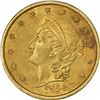 Image 1 : 1853 Moffat & Co. $20 Gold. Kagin-19. Rarity-5+. Reeded Edge. AU-58 PCGS.