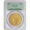 Image 3 : 1854 Kellogg & Co. Gold $20. Kagin-2. Rarity-4. Reeded Edge. AU-55 PCGS. OGH.