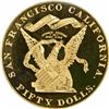 Image 2 : 1855/2001 $50 Kellogg & Company gold PCGS GEM PROOF.