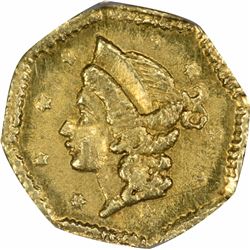 1853 Liberty Head Octagonal $1/4 BG-101. Low Rarity 5. NGC MS-62.