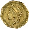 Image 1 : 1853 Liberty Head Octagonal $1/4 BG-101. Low Rarity 5. NGC MS-62.