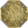 Image 1 : 1856 Liberty Head Octagonal $1/4 BG-111. Rarity 3. NGC MS-63.