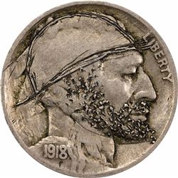 1918 5C C-457 Unknown partially carved