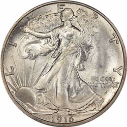 1916-S 50C. MS-64 PCGS. CAC.